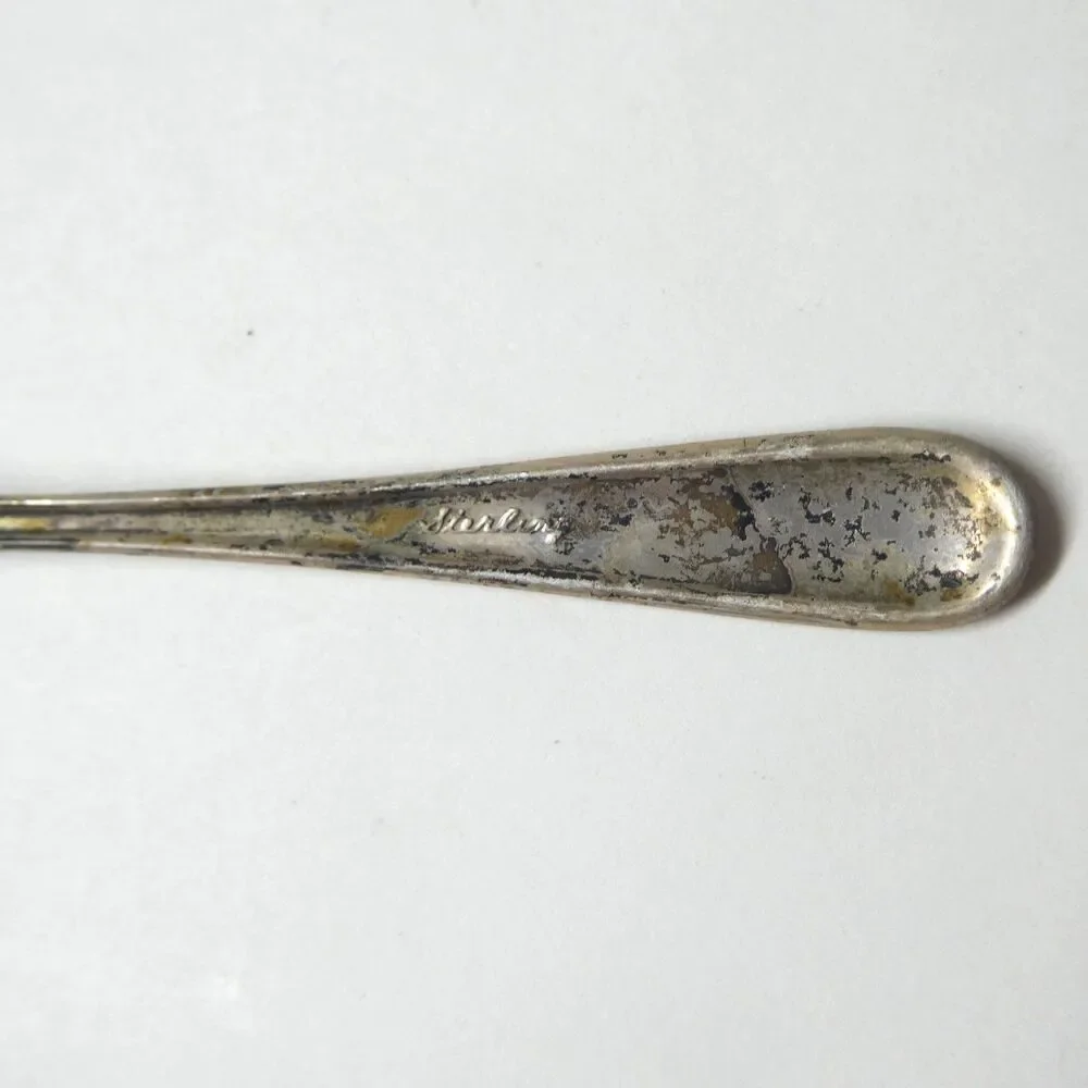 Sterling Silver Salt Spoon 3